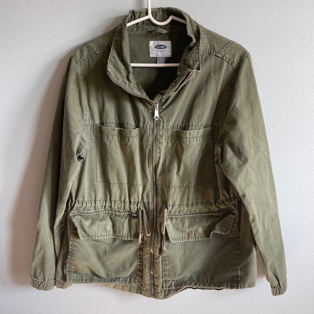Old Navy Army Green Utility Jacket XL